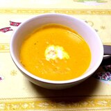 ＊あまくて濃いー♪かぼちゃの豆乳スープ